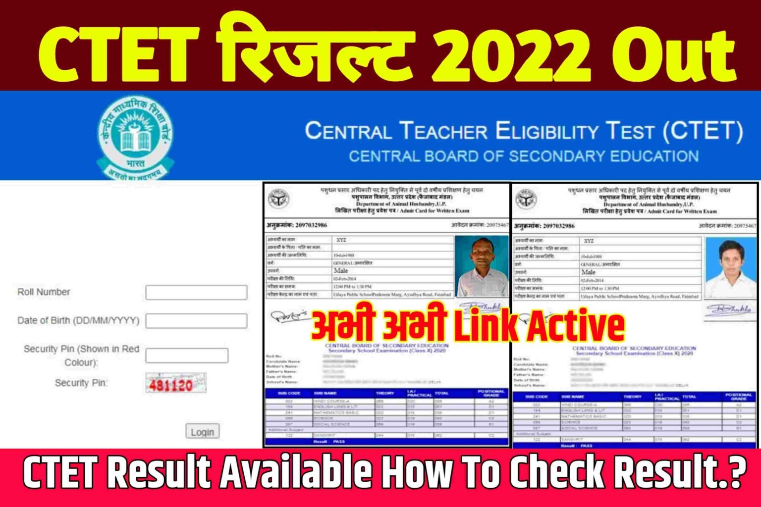 CTET Result 2022 Check|