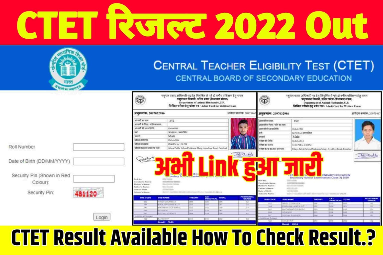 Ctet Result 2022 Link Active|