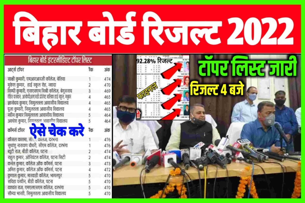 Bihar Board 12th Toppers List 2022|