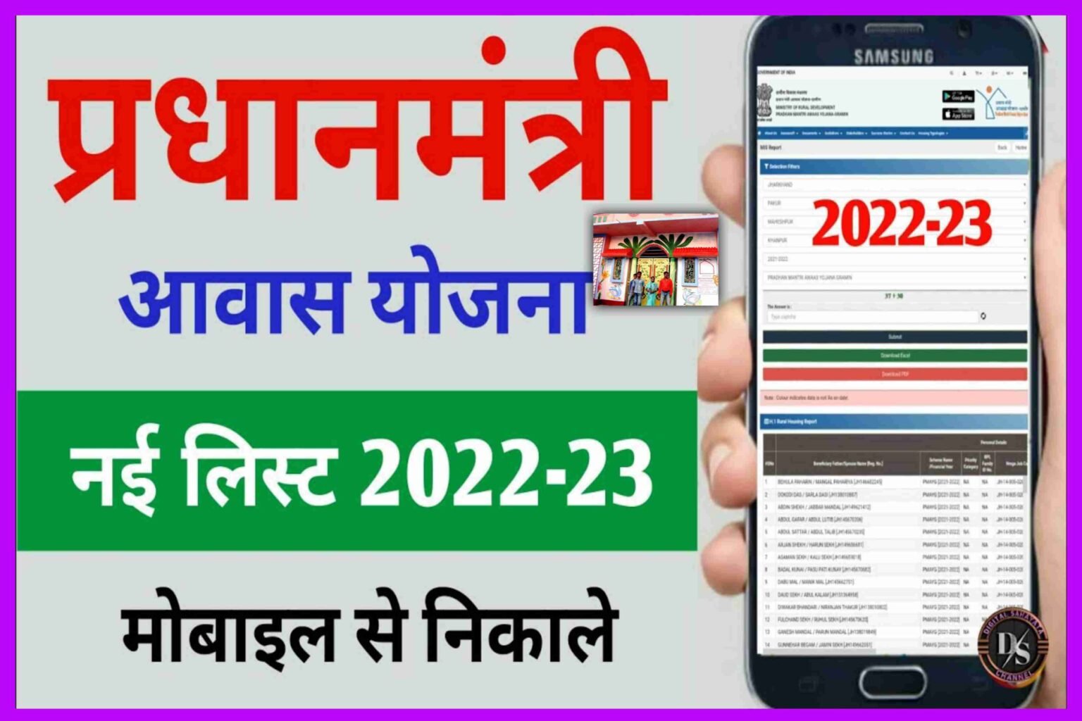 Pradhanamntri Awas Yojana New List 2022-23| Indira Awas Yojana 2023