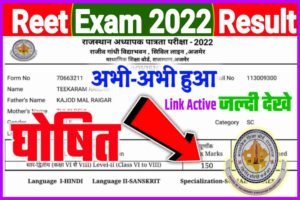 Reet Result 2022 Kaise Dekhe| Reet Result 2022 Kab Aayega