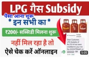 LPG Subsidy Online Check 2023: