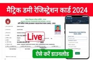 BSEB Matric Dummy Registration Card Download 2024: