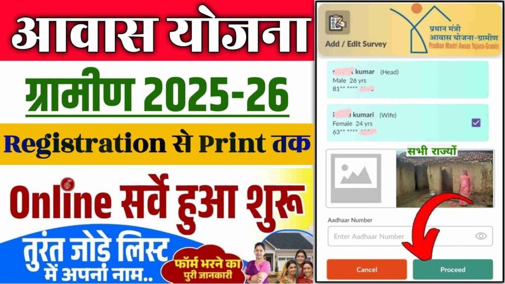 PM Gramin Awas Survey Form 2025 Online Apply| प्रधानमंत्री ग्रामीण आवास योजना 2025 सर्वे फॉर्म: सभी राज्यों में ऑनलाइन शुरू...