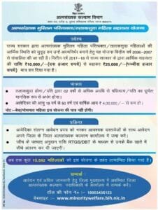 Bihar Mahila Sahayata Yojana Online 2025: बिहार महिला सहायता योजना 2025! इन सभी महिलाओं को मिलेगा 25,000 रुपये की आर्थिक सहायता एवेदां शुरू.