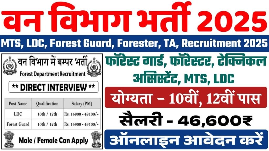 Forest Guard Vacancy 2025