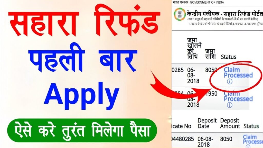 Sahara India Bank Refund Balance Online Apply 2025