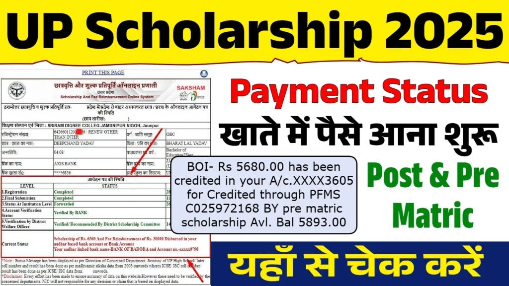 UP Scholarship 2025