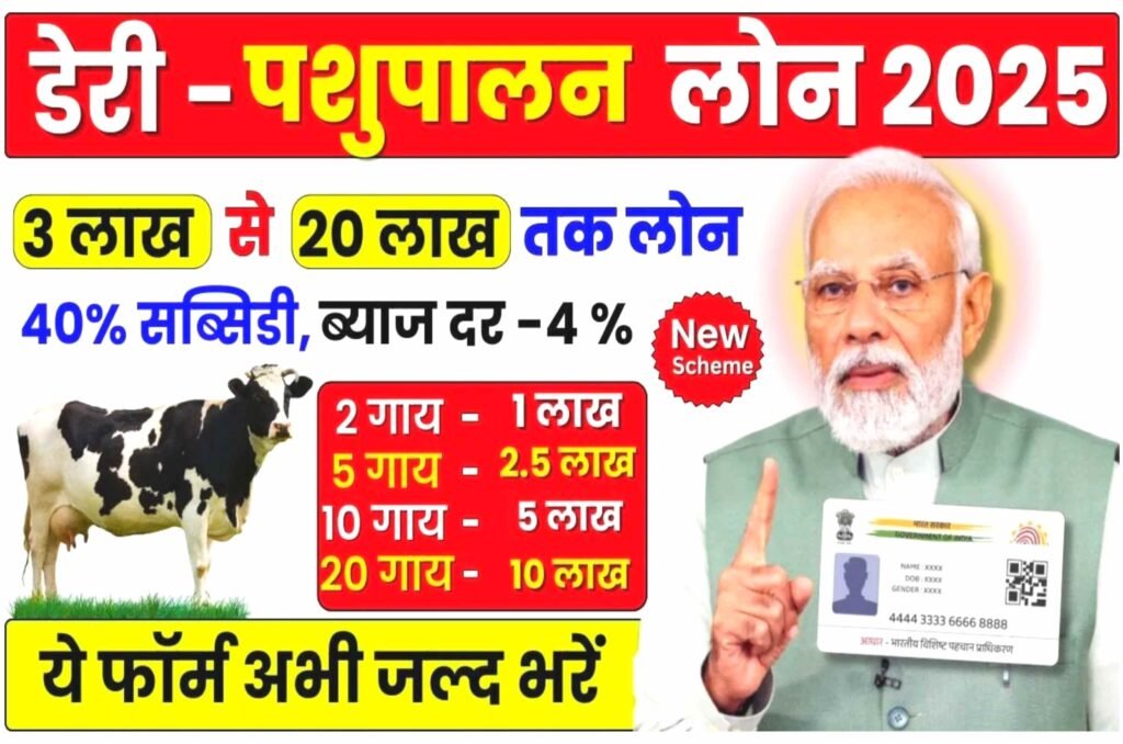 Dairy Farm Loan Yojana Apply online: